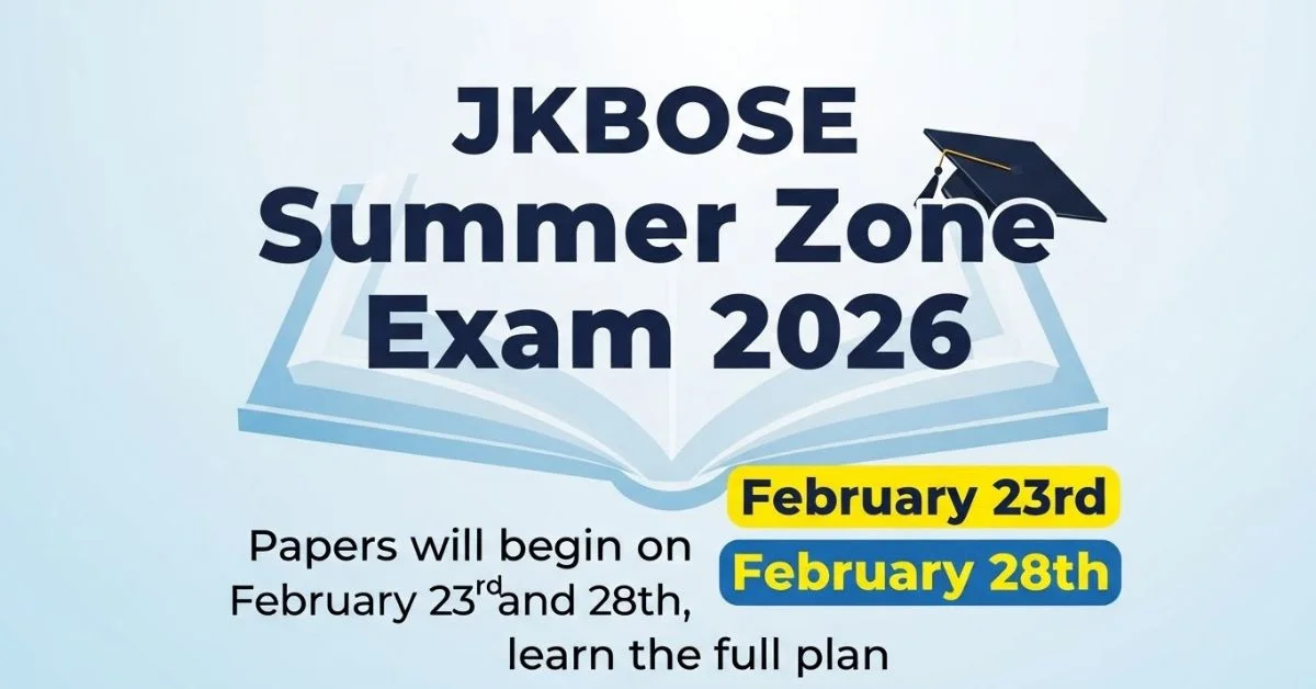 JKBOSE Summer Zone Exam 2026