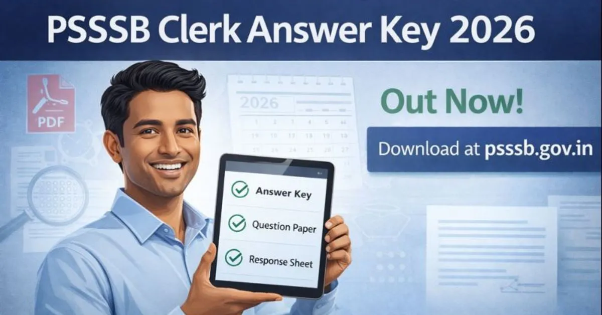 PSSSB Clerk Answer Key 2026