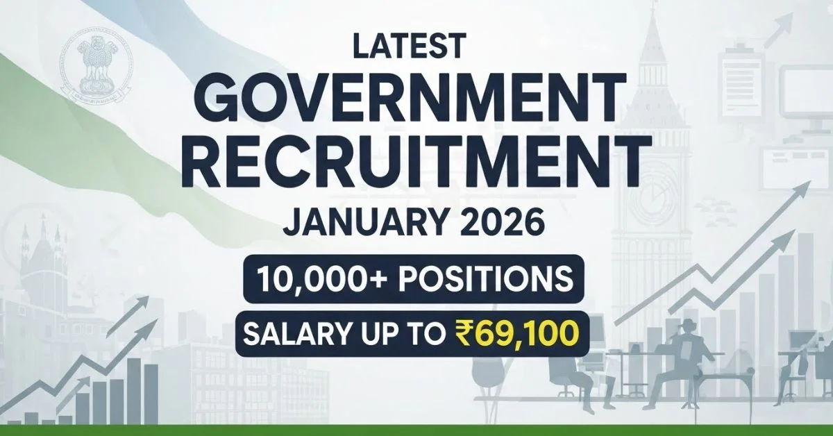 जनवरी 2026 में सरकारी नौकरियों की बाढ़! 500+ नई भर्तियां, अभी करें आवेदन
