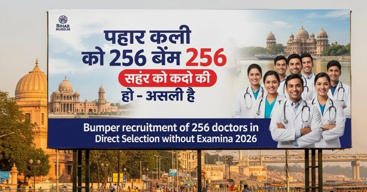 बिहार स्वास्थ्य समिति में 256 डॉक्टरों की बंपर भर्ती 2026 – बिना परीक्षा सीधा चयन