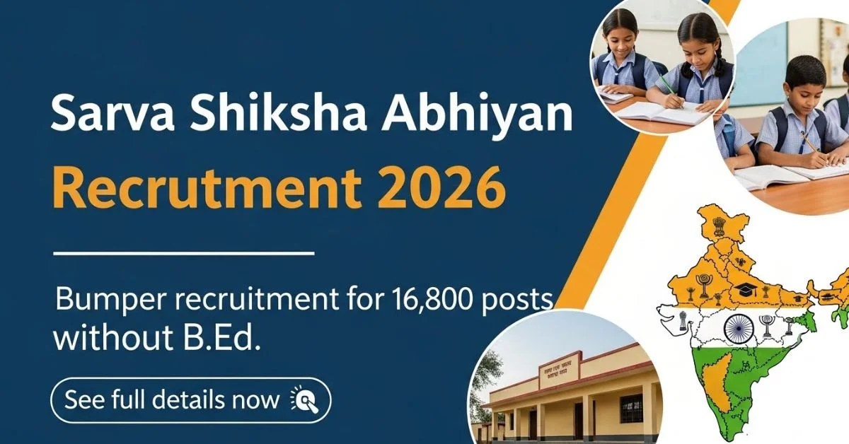 सर्व शिक्षा अभियान रिक्रूटमेंट 2026
